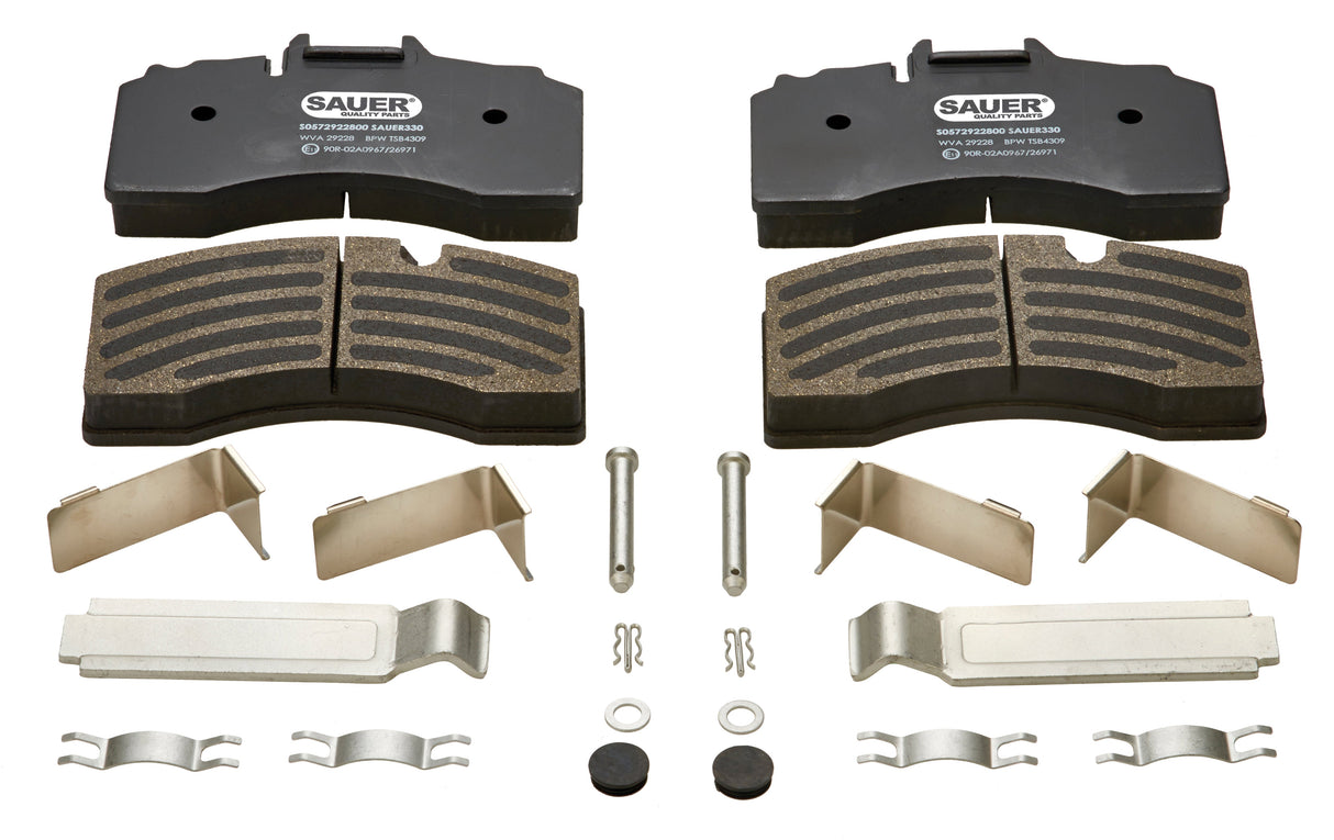 Bremsekloss-sett, 22,5", TSB4309, BPW / Krone