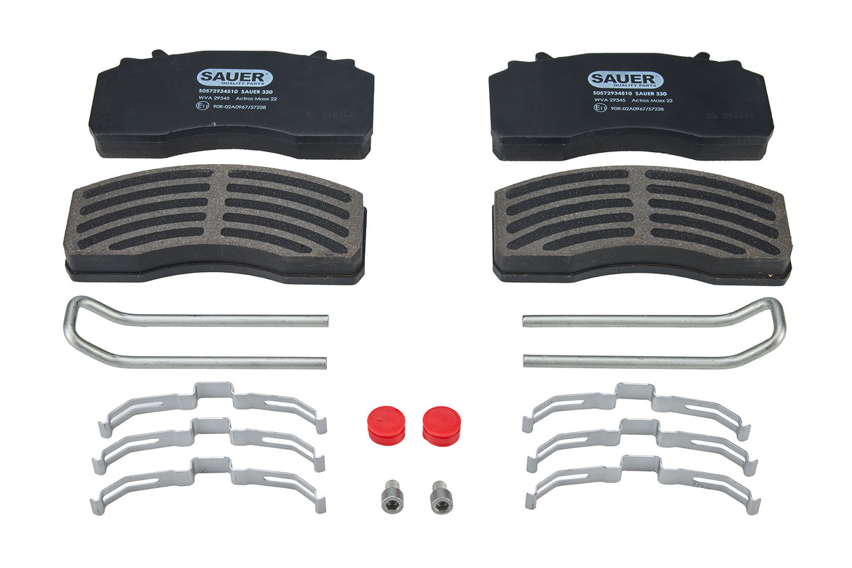 Bremsekloss-sett, 22,5", MAXX 22L HD, Mercedes