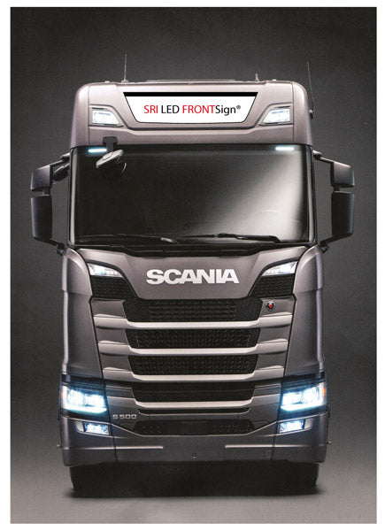 Skilt Frontsign LED 28X120cm Scania Highline