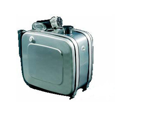 Oljetank  135 liter rustfri 860x638x270