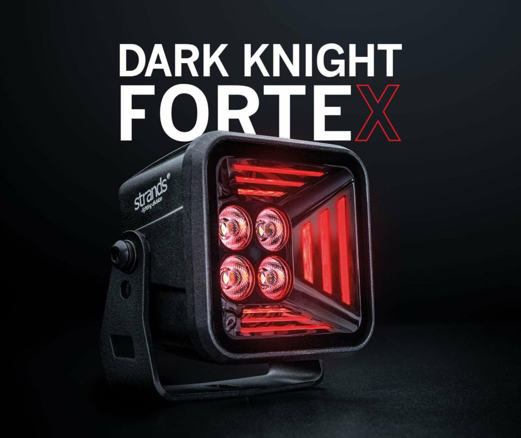 Arbeidslys Dark Knight Fortex rød