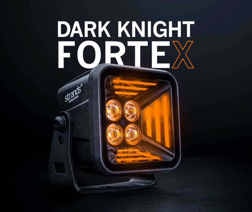 Arbeidslys Dark Knight Fortex amber